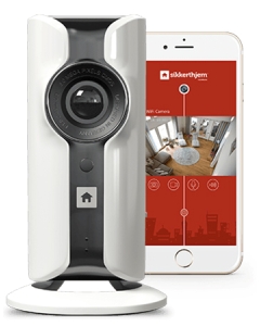 HD WiFi Kamera - SikkertHjem™ - Gratis App - Front