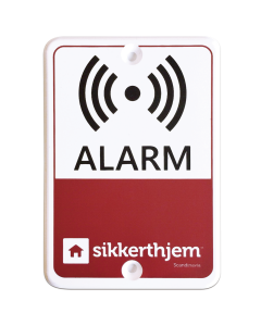 Preventiv Larmskylt | Larmsystem och SmartHome | SikkertHjem™ Scandinavia 